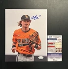 Carson Benge Autographed Signed Photo 8x10 New York Mets Baseball JSA Cert