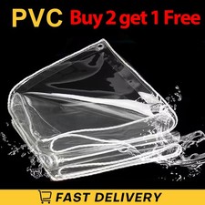Extra Thick Clear Tarp Heavy Duty Waterproof for Outdoor Patio Garden Covering