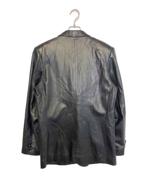Perfetto                    Leather tailored jacket black View 2