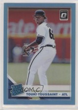 2019 Donruss Optic Rated Rookies Carolina Blue Prizm 41/50 Touki Toussaint 8k4