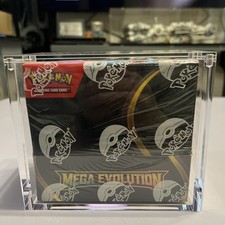 Mega evolution booster box and acrylic case Pokemon Card TCG Sealed
