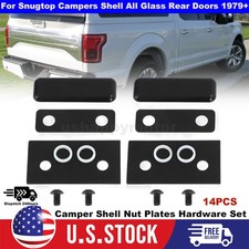 For 1979 Snugtop Nut Plates Hinge Repair Kit Rear Glass Doors Camper Shell 14pc