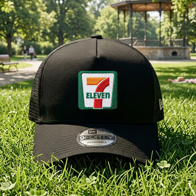7 Eleven Embroidered Logo Trucker Cap 9FORTY Style Adjustable Hat