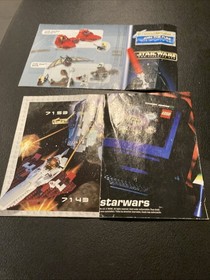 Vintage Lego 7103 7204 Star Wars Jedi Duel 2002 Instruction Manual only Lot 260