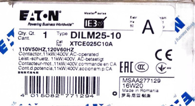 EATON  MOELLER XTCE025C10A 110-120V  SREIS NEW