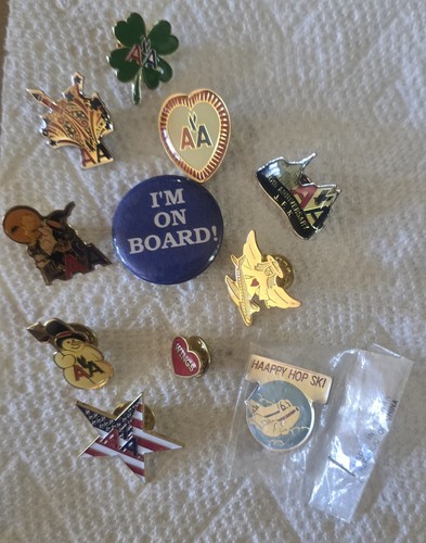 11 American Airlines Lapel Pins 