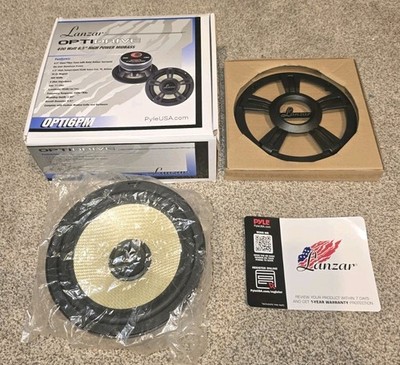 Lanzar Optidrive 6.5'' High Power 400 Watt Midbass OPTI6PM Speaker Aluminum Frame