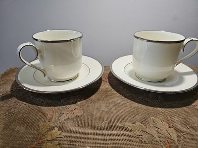 Noritake Paris 9727 Set Of Two (2) Teacups and Saucers. Japan. Replacement 