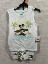 Mickey mouse boys 2 piece knit short set in assorted sizes