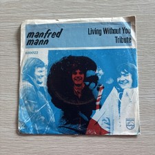 Manfred Mann Living Without You/ Tribute 45 7" RARE PORTUGAL PRESS