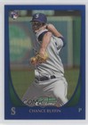 2011 Bowman Draft Chrome Blue Refractor 150/199 Chance Ruffin #105 0b0 ...