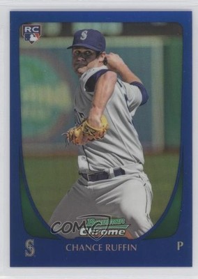 2011 Bowman Draft Chrome Blue Refractor 150/199 Chance Ruffin #105 0b0 ...