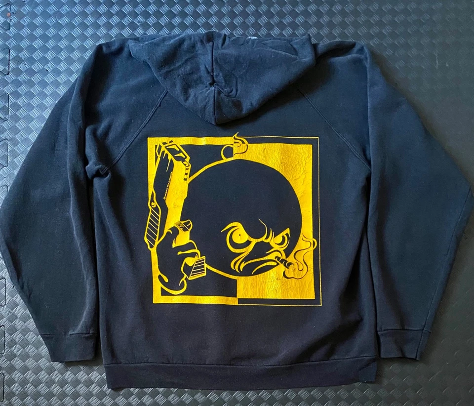Artist D. SANCHEZ  'VICIOUS CIRCLE CLOTHING'  1993  Hip Hop Hoodie  (Black) - Image 2 of 4