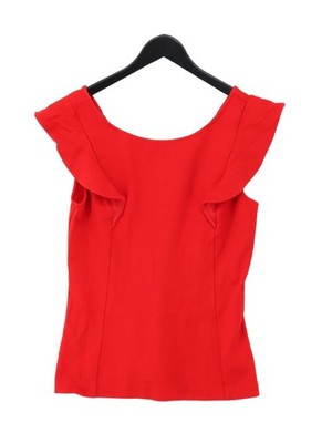 Express Damen Top M rot Viskose mit Nylon, Polyester, Elasthan Tunika