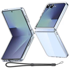 Clear Case For Samsung Galaxy Z Flip7 5G Hard Slim Heavy Duty Shockproof Cover