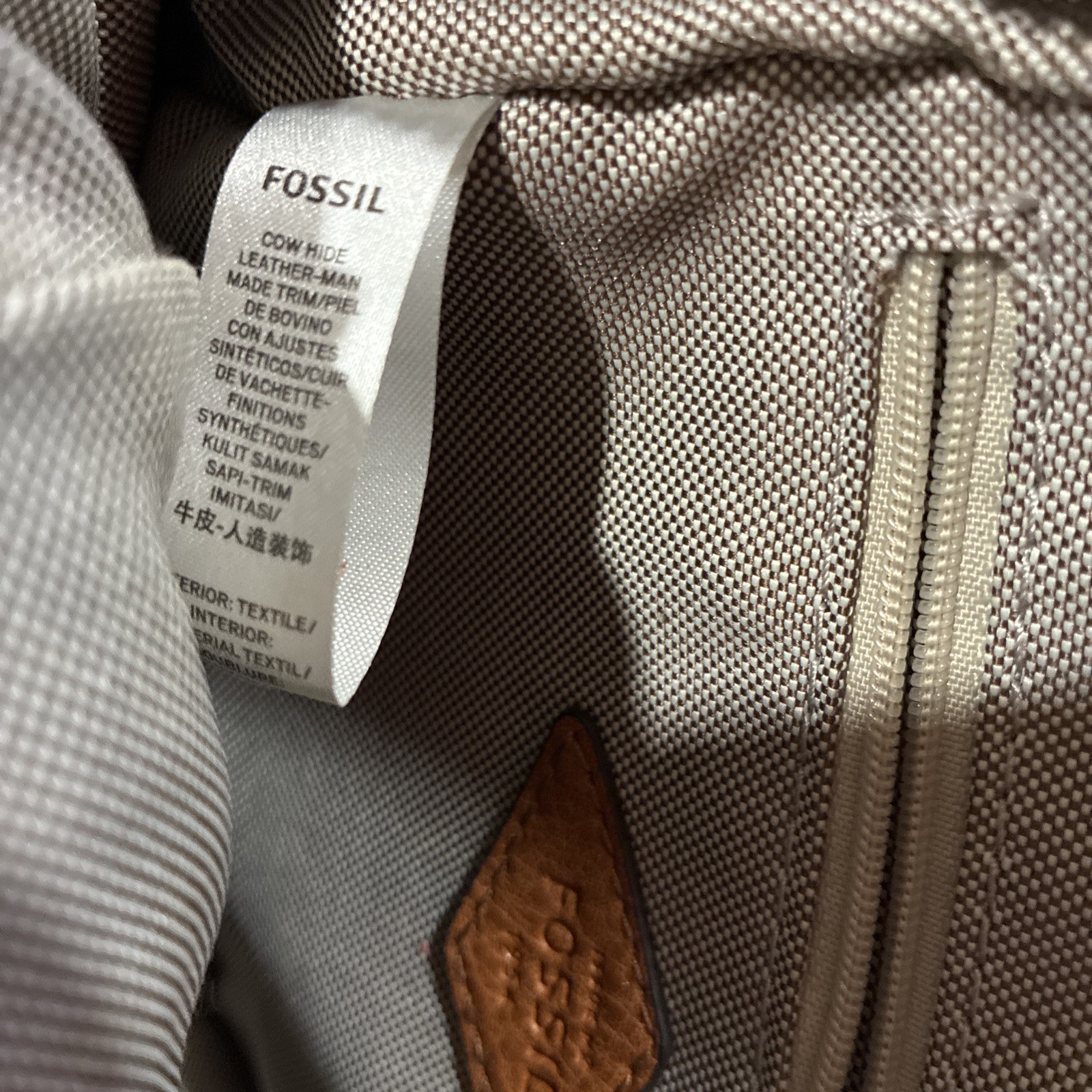 Fossil Megan Patchwork Mini Leather Backpack - image 10