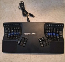 KINESIS Advantage Keyboard KB500USB/QD-blk Ergonomic Keyboard,"Tested"
