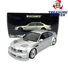 MINICHAMPS BMW M3 GT-R Street 2001 Silver 1/18 Scale Ornamental Mini Car