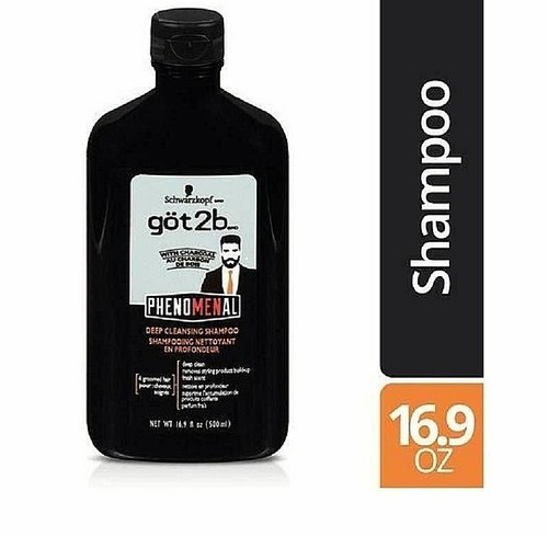 1 Bottle SCHWARZKOPF GOT2B PHENOMENAL DEEP CLEANSING SHAMPOO w/ CHARCOAL 16.9oz - Picture 2 of 4