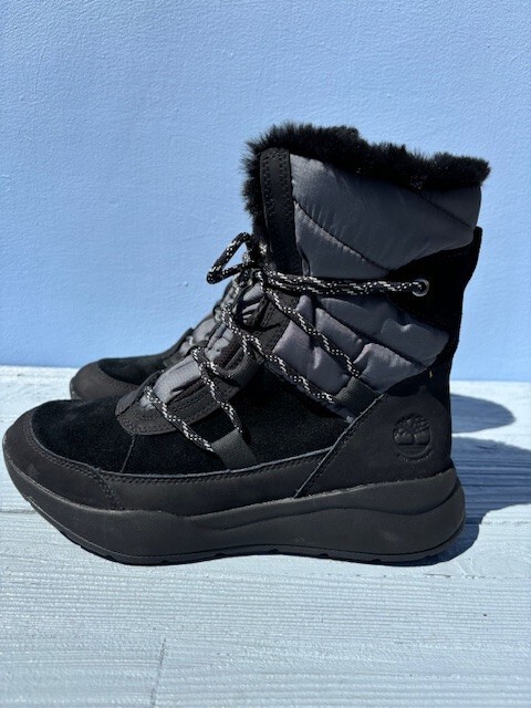 Timberland Boroughs Projects Waterproof Black Leather Mid  display picture 1