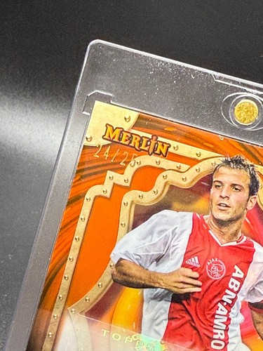 Rafael Van Der Vaart 2023 Topps Merlin UCC Sorcerers Auto Orange Refractor 24/25 - Picture 3 of 11