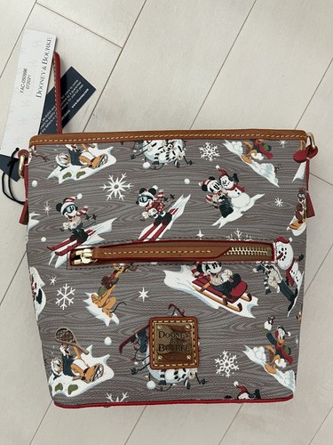 Disney Dooney & Bourke 2021 Weihnachten Walt’s Lodge Mickey Umhängetasche Handtasche A - Bild 2 von 5