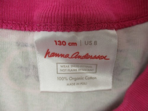 Hanna Andersson Size 8 Kids Multicolor 100% Organic Cotton Knit Pajama Top 083 - Picture 4 of 6