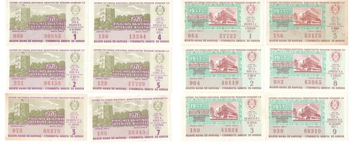 Lithuania 242 lottery tickets collection 1958 - 1990 USSR lot - Picture 17 of 24