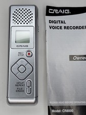 Digital Voice Recorder CR8000 - Tested and in Working Condition 