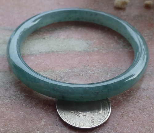 Certified Icy Green Natural A JADE Jadeite Circle Bangle Bracelet 59mm 手镯 673311 - Bild 9 von 11