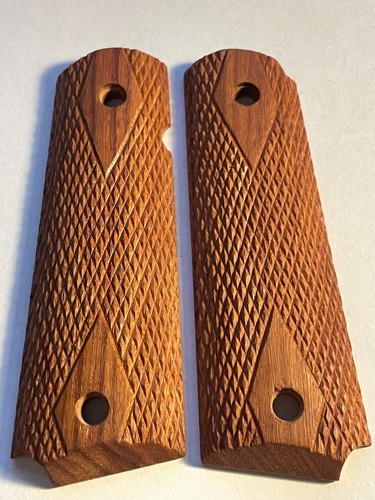 Palisander Hartholz Pistolengriffe für Colt oder Clone 1911 Gov./Commander - Bild 4 von 13