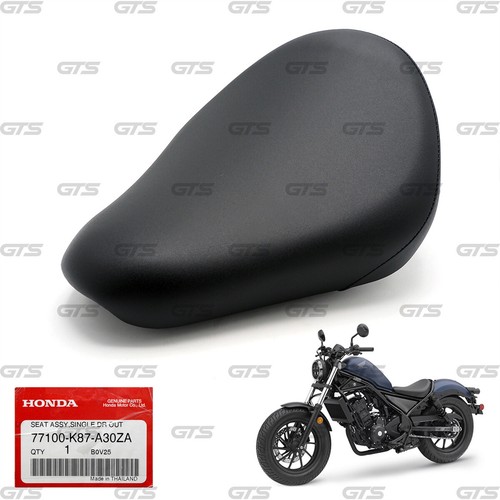 Seat Front Single Black For Honda REBEL CMX300 CMX500 300cc 500cc 2020 2022 - Picture 2 of 10