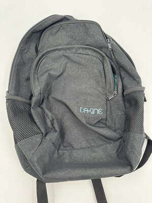 DAKINE 17 Inch Backpack- Black With Teal Stitching -Used | eBay DAKINE 17 Inch Backpack- Black With Teal Stitching -Used | eBay