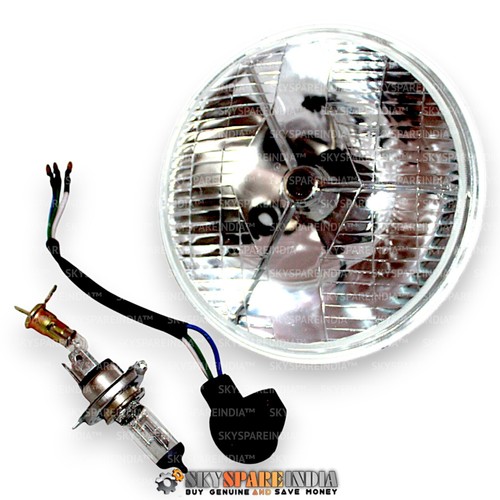 Lucas Type 7" Tripod Headlight Beam Compatible With Royal Enfield BSA Norton - Picture 7 of 21