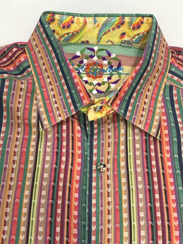 Robert Graham Mens Size 2XL Shirt Knowledge Wisdom Truth Textured Long Sleeve - Picture 5 of 16
