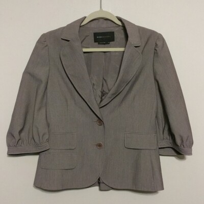 値下げ！！BCBGMAXAZRIA アウター　ジャケット BCBG Maxazria Women's Black Zip Front Pockets Cuffs Jacket