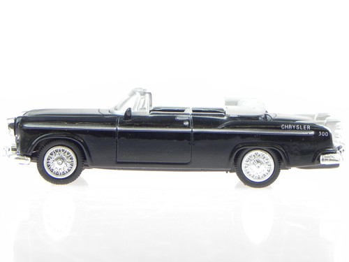 Chrysler C-300 convertible 1955 negro coche en miniatura NewRay 1:43 - Imagen 2 de 4