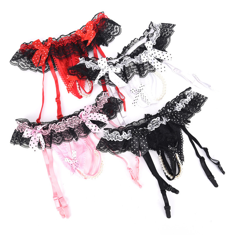 Allacki High Waist Floral Lace Garter Belt 6 Straps Stocking Suspender (S 2XL) E - Foto 7