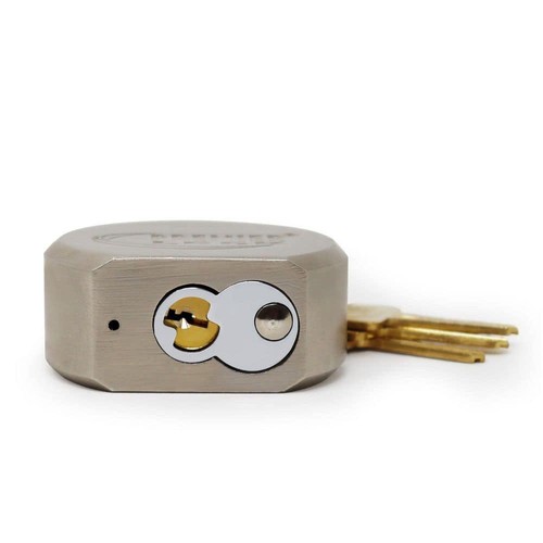 Premier Lock Vorhängeschloss 2-5/8" massiver Stahl mit langem Bügel + 36 Schlüssel gleich (12er Pack) - Bild 4 von 6