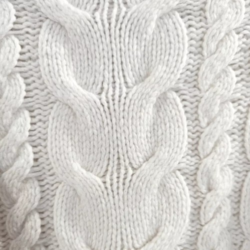 FRAME IvoryOffWhite Cable Knit V-NeckCroppedLongSleevePullover Sweater Sz XS$429 - Picture 19 of 22