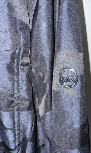 Abrigo de lluvia Michael Michael Kors para mujer talla XL chaqueta anorak con capucha negro-NUEVO SIN ETIQUETAS - Imagen 2 de 19