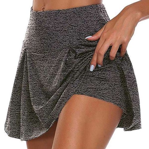 Women Sports Skorts Gym Tennis Yoga High Waist Shorts Mini Skirt Dress Plus Size - Picture 6 of 29