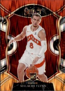 Malachi Flynn 2020-21 Panini Select Red White Orange Flash Prizm Rookie #89