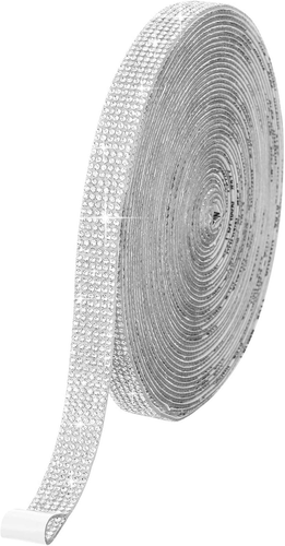 Self Adhesive Rhinestone Strips Diamond Bling Crystal Ribbon Sticker Wrap for Cr