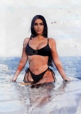 Kim Kardashian #1 Sketch Card Limited #ed/250 John Rudolph Signed SP