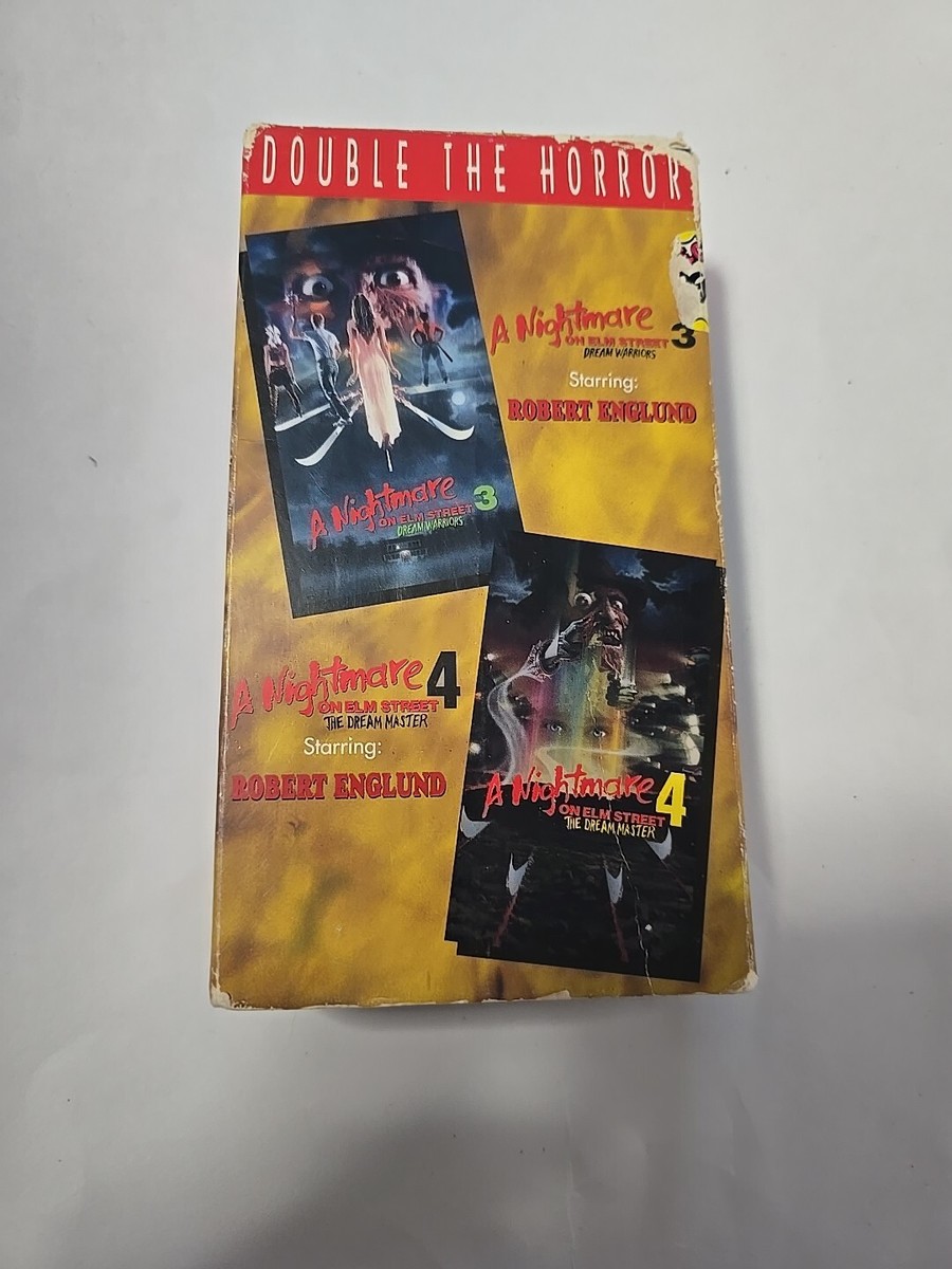 A Nightmare on Elm Street 3 & 4 Double VHS Box Set 1995 Video