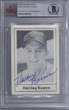 Harvey Kuenn Signed 1978 Grand Slam - Beckett BAS