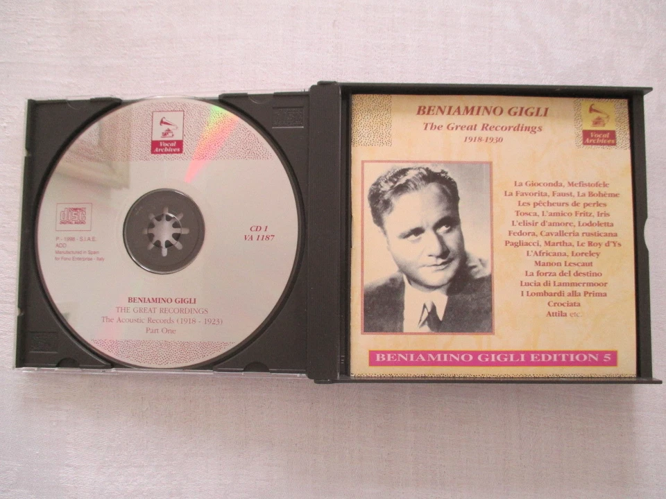Beniamino Gigli - The Great Recordings 1918-1930 - Edition 5 - 4 CD s NEUWERTIG - Bild 2 von 4