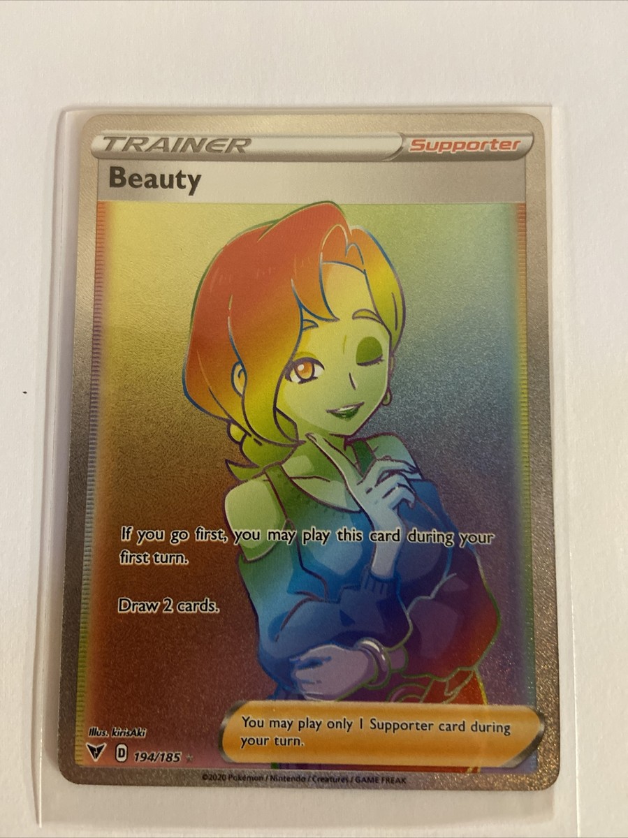 Beauty 194/185 Pokmon TCG Vivid Voltage Secret Rare Full Art Trainer Near  Mint
