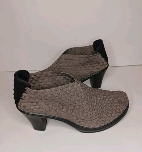 Zapatos Bernie Mev Gem para mujer de tacón alto talla 8,5 tejido canasta gris brillante - Imagen 4 de 9
